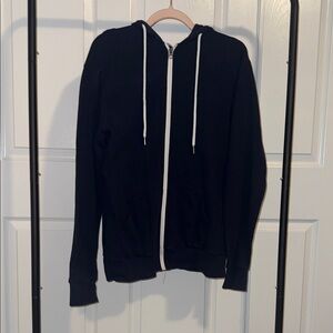 Women's Navy Blue Zip-Up Sweater